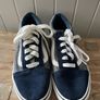 Vans kids sneakers canvas and suede navy blue UK 4 EU 36.5 Image 5