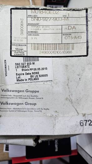 Volkswagen. Audi Skoda  5N0 927 903 M, ABS Wheel Speed Sensor Wire