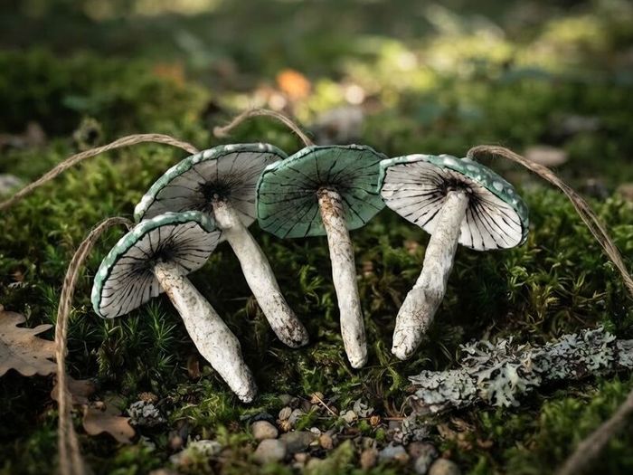 Handcrafted Cotton spoon mushroom