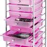 Home Storage Trolley On Wheels With 10 Drawer Storage Unit For Salon Beauty Make Up Home Office Organizer Image 5