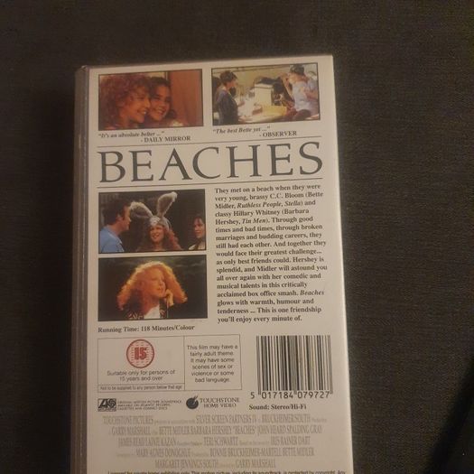 Film's/Beaches... Bette Midler and Barbara Hershey Star