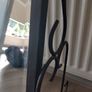 Black cast iron mirror Image 4