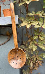 Primitive Wooden Cooking Strainer