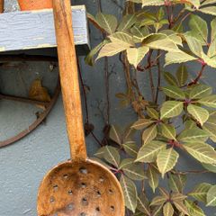 Primitive Wooden Cooking Strainer