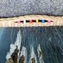 Large old hand made tray with decorative beads Image 3