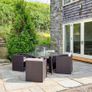 Rattan CUBE Table and chairs Image 3
