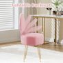 Dressing Table Chair with Stroage Space, Comfy Vanity Chair with Pillow & Foldable Backrest Image 5