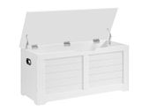 Storage Chest White ,Brown Grey