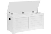 Storage Chest White ,Brown Grey