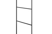 Walk-in Shower Wall with Clear ESG Glass Black 115x195 cm