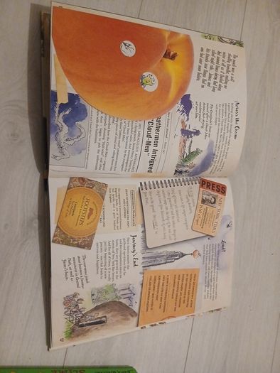 Coloured illustrated hardback The Gloriumptious world of Roald Dahl