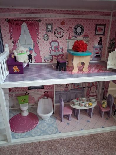 Large Dolls House with Furniture (Collect from Stillorgan)