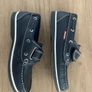Kids Navy Leather Shoes Image 3