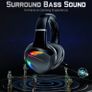 Gaming Headset for PS4 PS5 Xbox One PC Switch PS4 Headset with Noise Cancelling Mic, 3D Surround Sound Over Ear Gaming Headphones with RGB Light 3.5mm Jack (FREE POSTAGE) Image 7