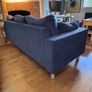 Blue 3 Seater Sofa for Collection Image 4