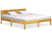 Bed Frame Solid Mango Wood 140 cm