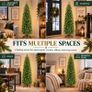 8FT/2.4m Slim Pre-Lit Artificial Pencil Christmas Tree with Lights Image 5