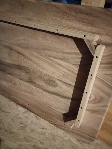 Dining table, solid wood, 130 x 81 cm