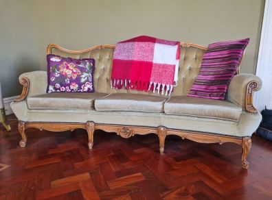 Antique Couch & Armchair