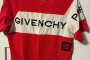 Givenchy red men's t shirt