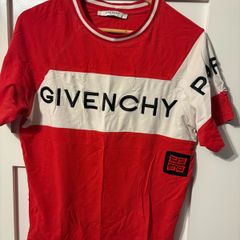 Givenchy red men's t shirt