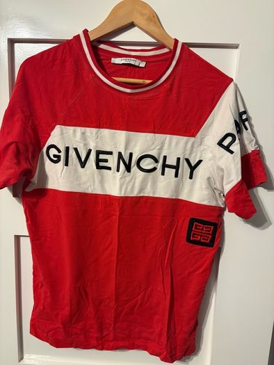 Givenchy red men's t shirt