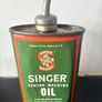 3 x Vintage Singer Sewing Machine Oil Tins Image 4