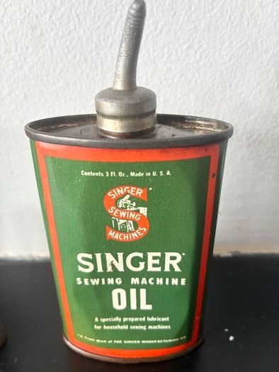 3 x Vintage Singer Sewing Machine Oil Tins