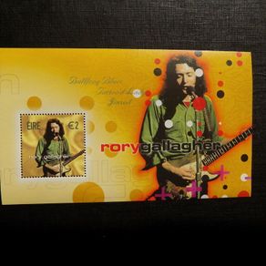 Irish Rock Legends.2002.Miniature Stamp Sheet.Rory Gallagher.MNH.