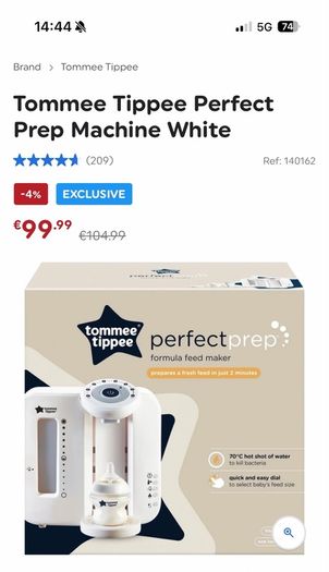 Tommee Tippee Perfect Prep Machine White