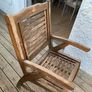 Adjustable size solid garden table and chairs (5) Image 3