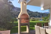 Concrete Charcoal BBQ Stand with Chimney