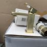 Brushed Gold Basin Mixer Image 7