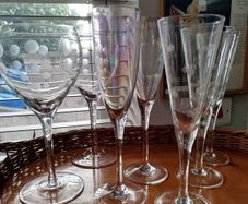Glasses assortment x 7