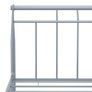 Bed Frame Grey Metal 140x200 cm Image 5