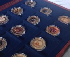 Complete Leonardo Da Vinci Limited Edition 24k Gold coin set