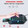 Single hand One-Handed Gaming Keyboard 35 Keys RGB Backlit Portable Image 5