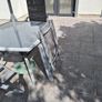 Garden table, 4 x recliner chairs and parasol Image 4