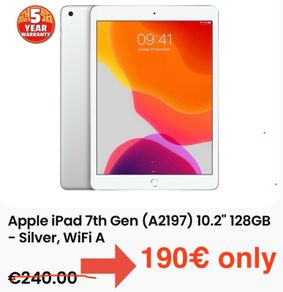iPad (7th Gen) 128GB in mint condition