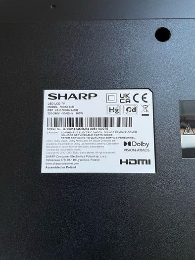 Sharp Aquos 70 inch TV