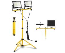 Work Light 200W with Tripod, 20000LM 6500K LED Work Spotlight