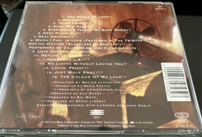 Celine DION - The Colour Of My Love  CD