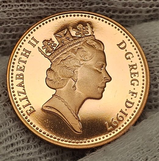 Great Britain  1997 1 Proof One Penny Coin Perfect