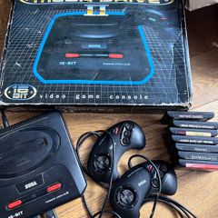Boxed Sega Mega Drive 2 Console + 10 Games Pack - Batman, Predator, Paperboy, 007