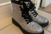 Next Girls Sparkle Silver Boots