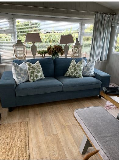 kivik blue sofa