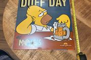 Simpsons metal sign