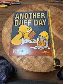 Simpsons metal sign