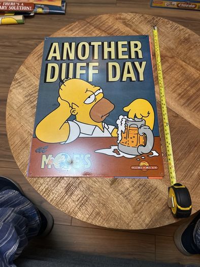 Simpsons metal sign