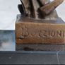 Unique Forms Of Continuity in Space - Bronze, Marble, Signed Image 4